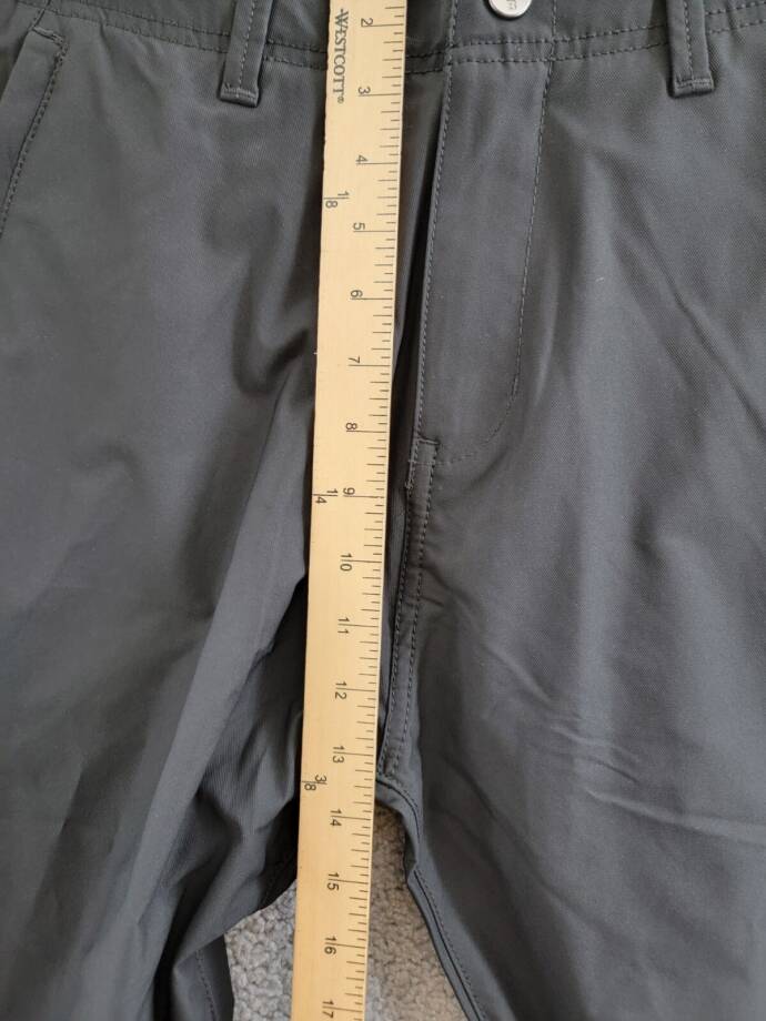 BASS OUTDOOR Straight-Fit Traveler Pants Men's 30 Caviar Zip Pockets Button Zip