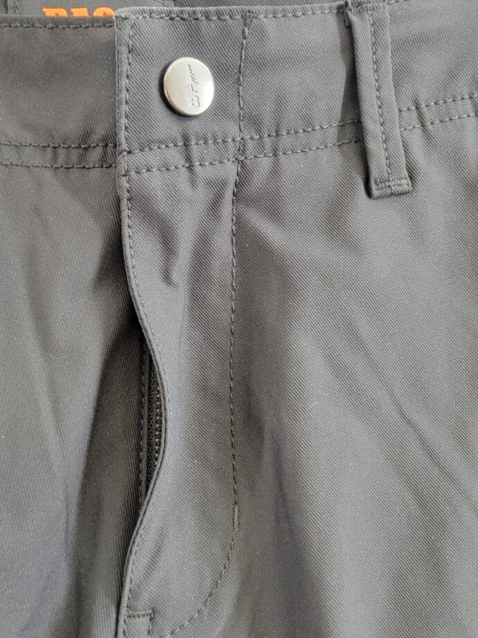 BASS OUTDOOR Straight-Fit Traveler Pants Men's 30 Caviar Zip Pockets Button Zip