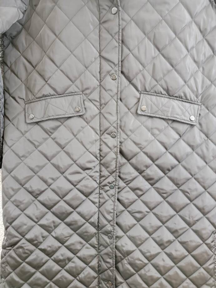 Lauren Ralph Lauren Collared Quilted Coat Women's XL Black Snapped Closure L/S~