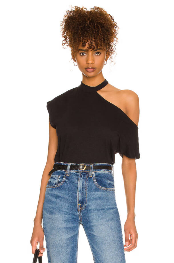 Sanctuary Parttime Lover Tee Women's XS Black Short Sleeves Pullover Style