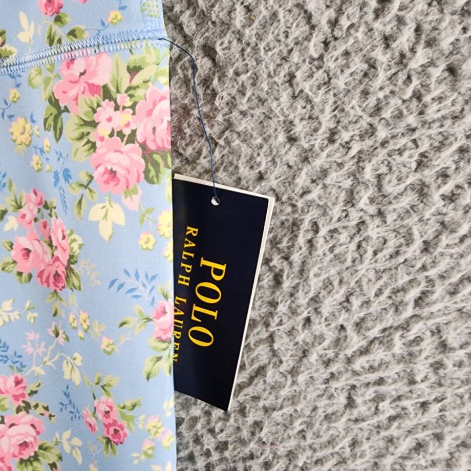 Polo Ralph Lauren Floral Performance Jersey Leggings Girls XL/16 Multi Pull On