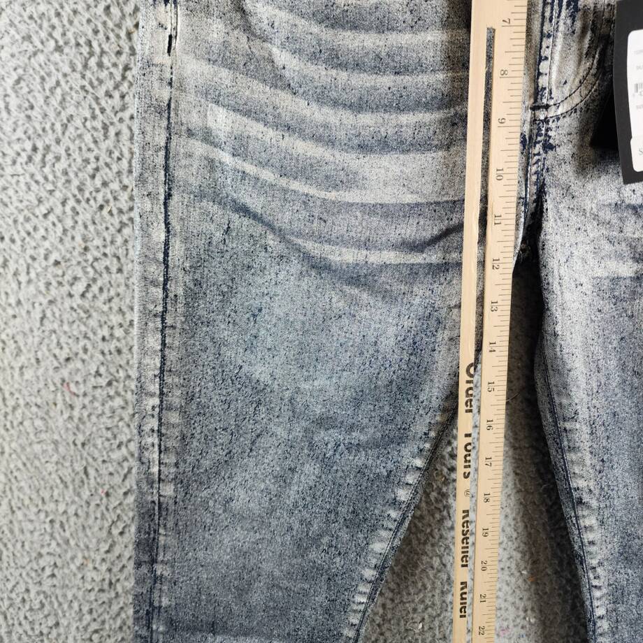 MONFRÈRE Greyson Skinny Fit Jeans Men's 32 Silver Haze Denim Button Zip Closure