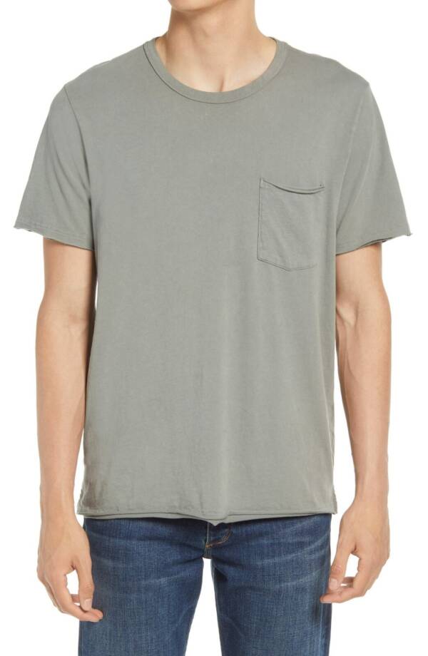 Rag & Bone Principle Jersey Miles Tee Men's XXL Blue Gray Crew Neck Pullover S/S