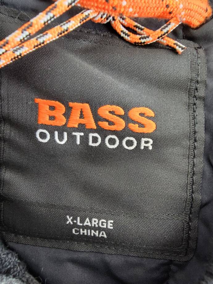 BASS OUTDOOR Hero Mixed Media Zip-Front Bomber Jacket Men's XL Black Beauty L/S