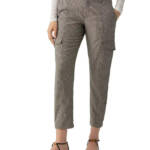 Sanctuary Polished Cargo Pants Women's 26 Compact Houndstooth Zip Hook & Bar