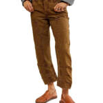 Free People We The Free Supersonic Slim Pants Women's 0 Army Button Zip Closure