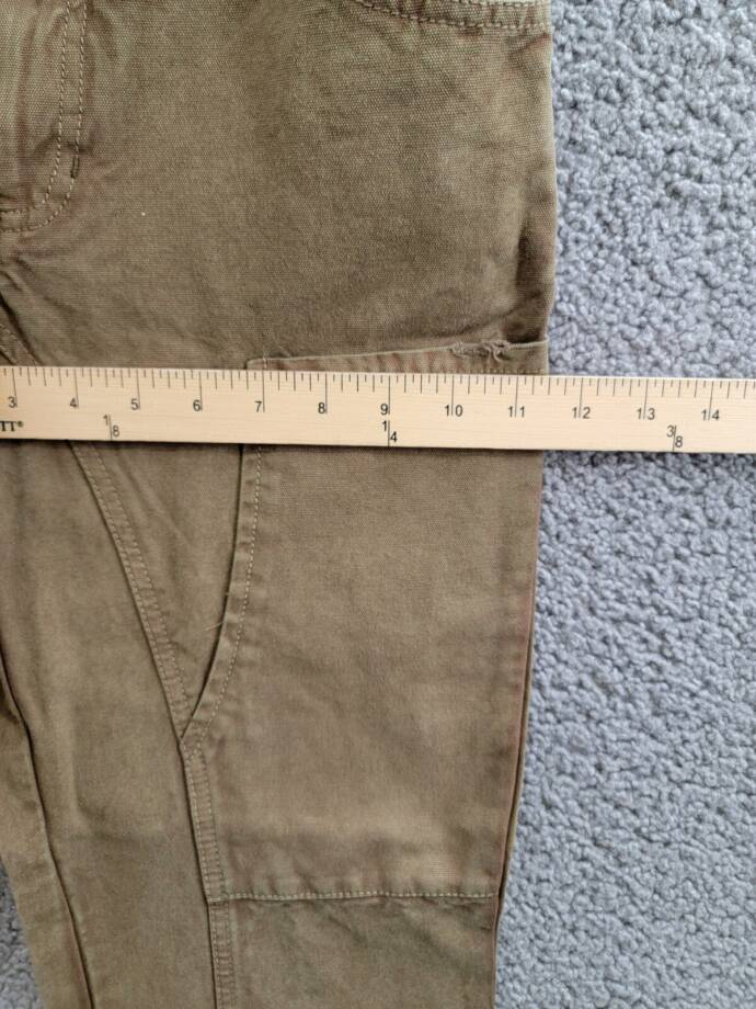 Free People We The Free Supersonic Slim Pants Women's 0 Army Button Zip Closure