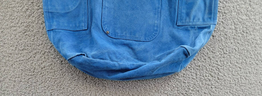 Polo Ralph Lauren Canvas Workwear Tote Bag Men's One Size Washed Blue Snap Top