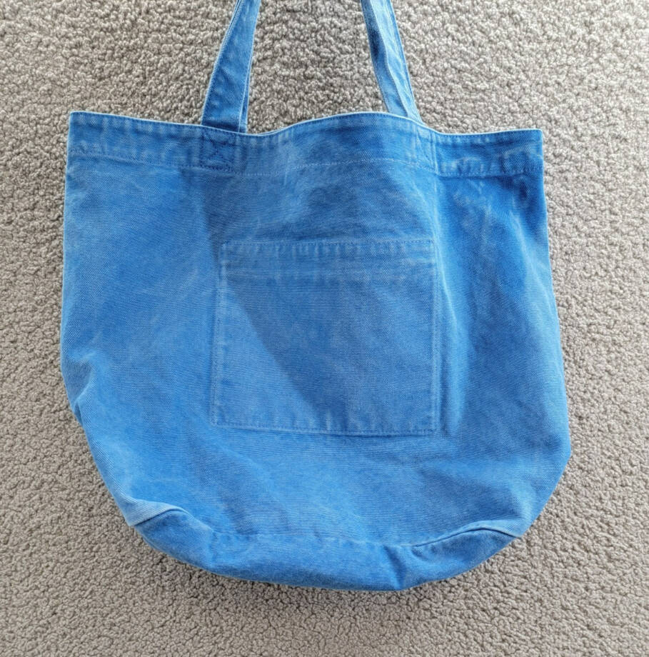 Polo Ralph Lauren Canvas Workwear Tote Bag Men's One Size Washed Blue Snap Top