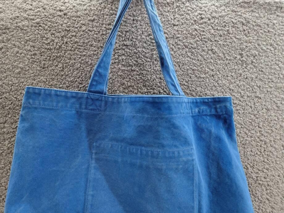 Polo Ralph Lauren Canvas Workwear Tote Bag Men's One Size Washed Blue Snap Top
