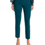 Kobi Halperin Alexi Straight Pants Women's 6 Sea Moss Zip Hook & Bar Closure