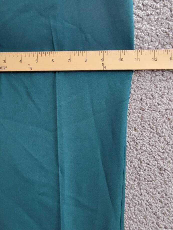 Kobi Halperin Alexi Straight Pants Women's 6 Sea Moss Zip Hook & Bar Closure
