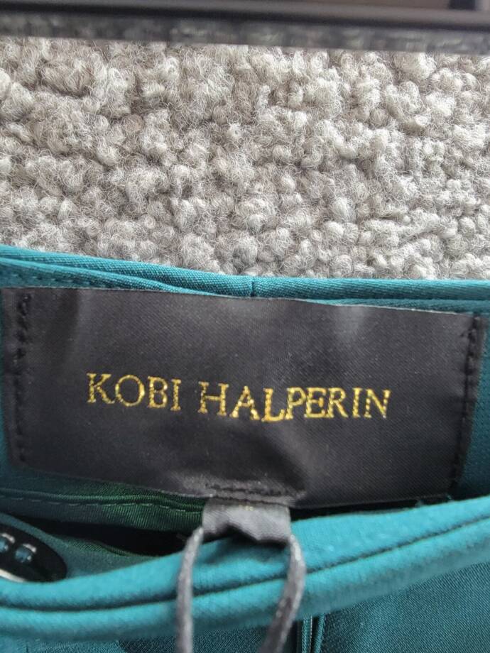 Kobi Halperin Alexi Straight Pants Women's 6 Sea Moss Zip Hook & Bar Closure