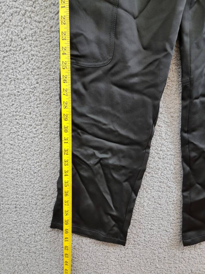 JONATHAN SIMKHAI Carolina Utility Pants Women's 6 Black Belted Zip Hook & Bar