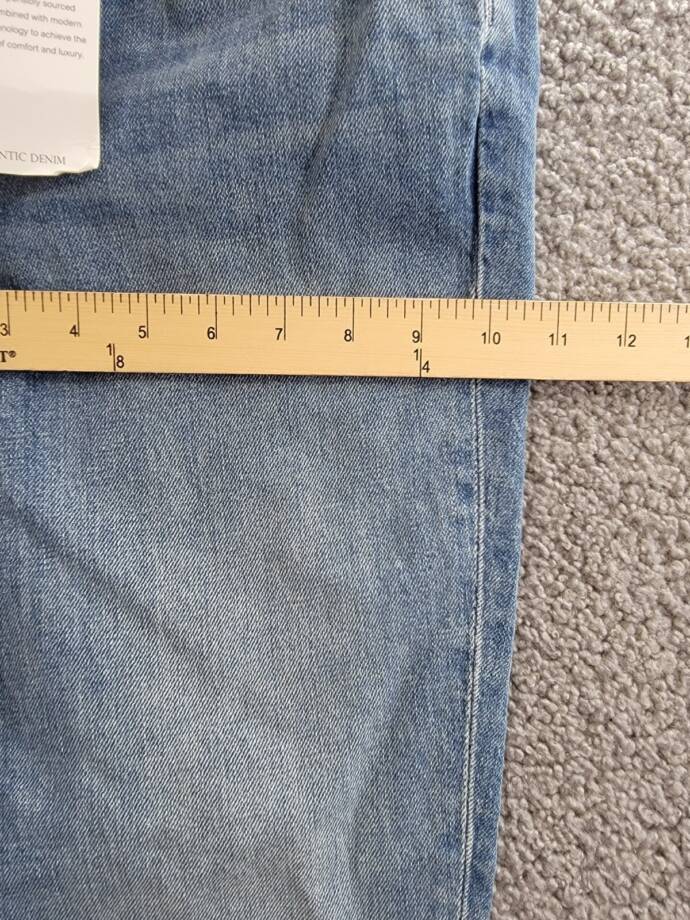 Lafayette 148 New York Reeve High Rise Ankle Straight Jeans Women's 28 Faded Sky
