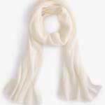 Charter Club Ribbed 100% Cashmere Scarf Women's One Size Vanilla Ice