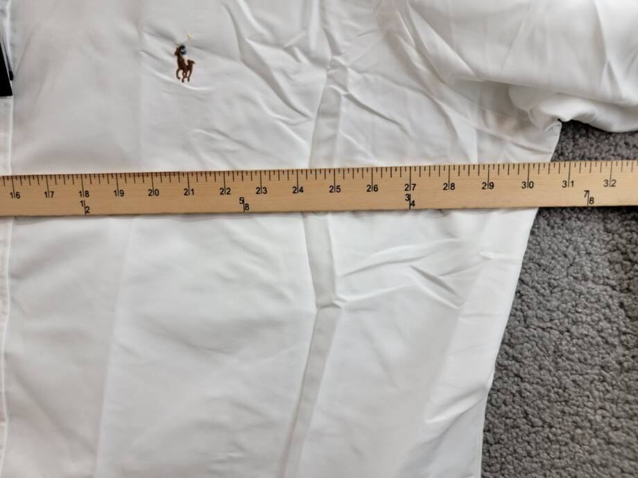 Polo Ralph Lauren Big & Tall Performance Oxford Shirt Men's 3XLT White Solid L/S