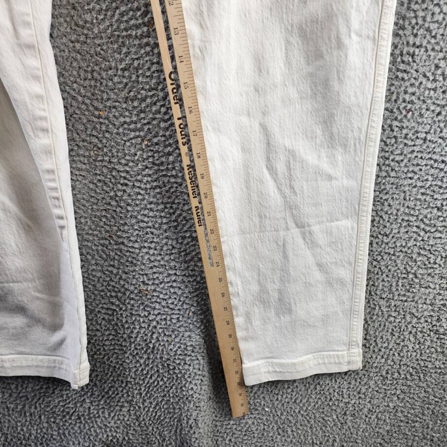REBECCA MINKOFF Relaxed Cargo Pants Women's 29 Alabaster Zip & Button Closure