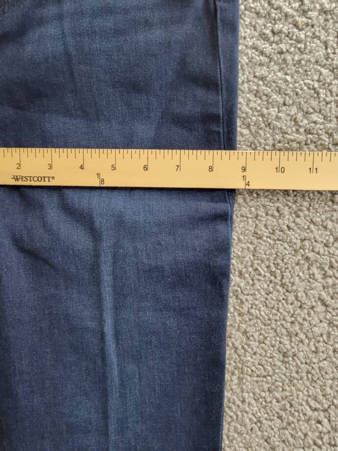 Paige Laurel Canyon High Rise Flare Jeans Women's 26 Manifesto Denim Button Zip