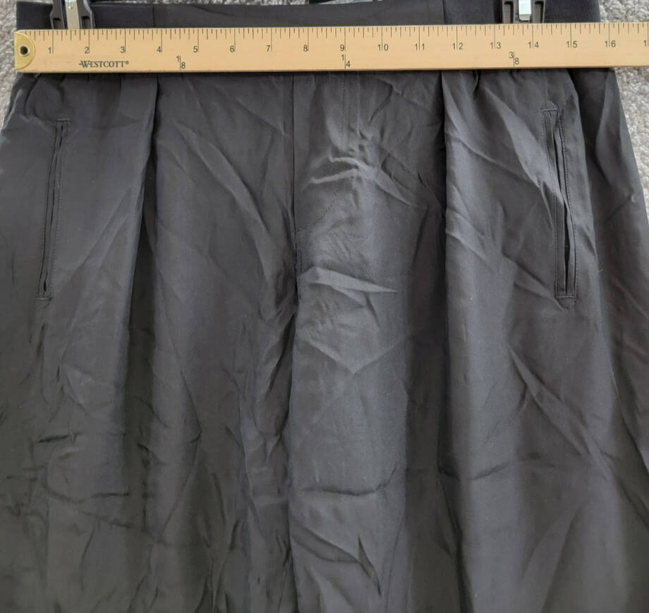 ATM Anthony Thomas Melillo Silk Jogger Pants Women's M Black Solid Elastic Waist