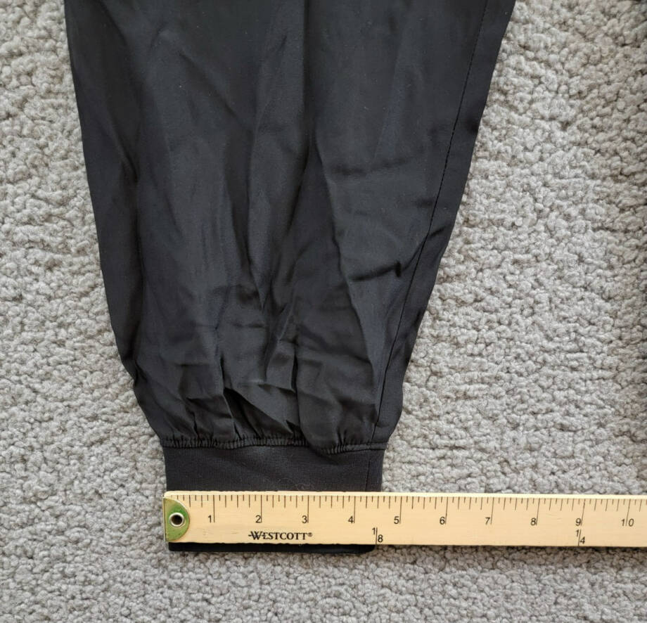 ATM Anthony Thomas Melillo Silk Jogger Pants Women's M Black Solid Elastic Waist