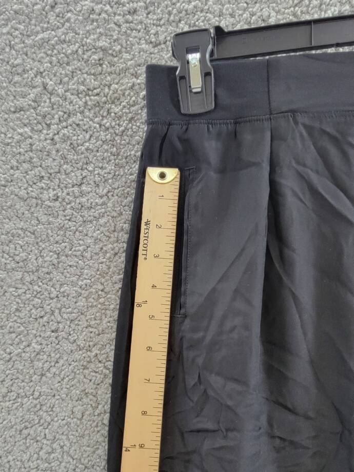 ATM Anthony Thomas Melillo Silk Jogger Pants Women's M Black Solid Elastic Waist