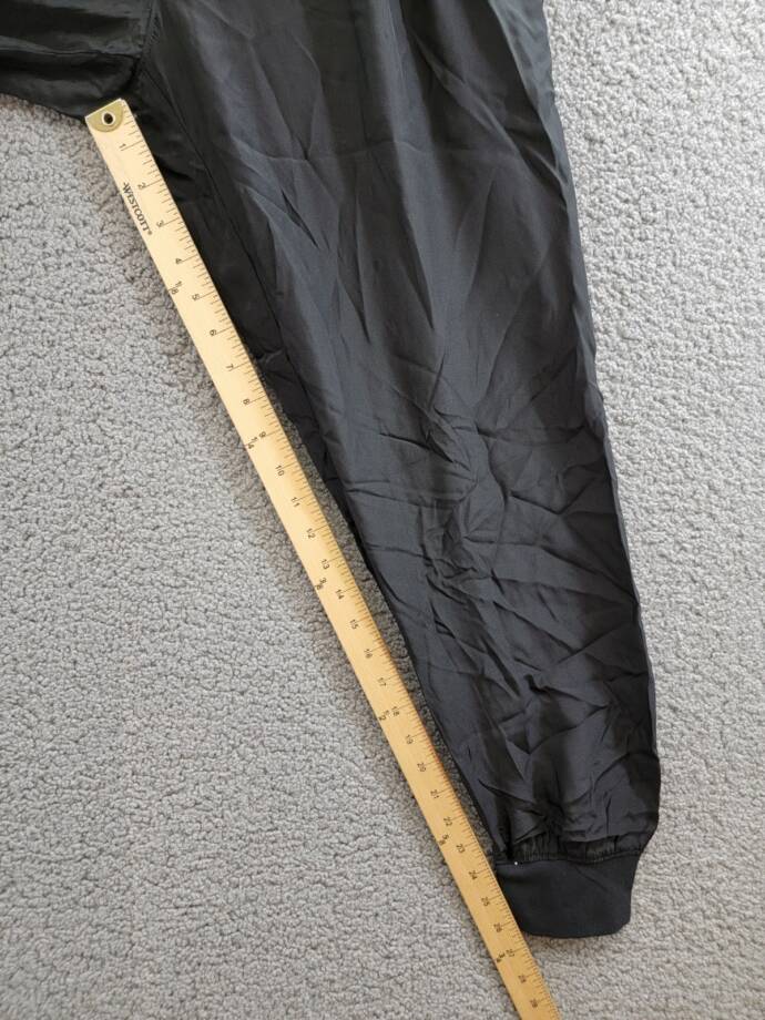 ATM Anthony Thomas Melillo Silk Jogger Pants Women's M Black Solid Elastic Waist
