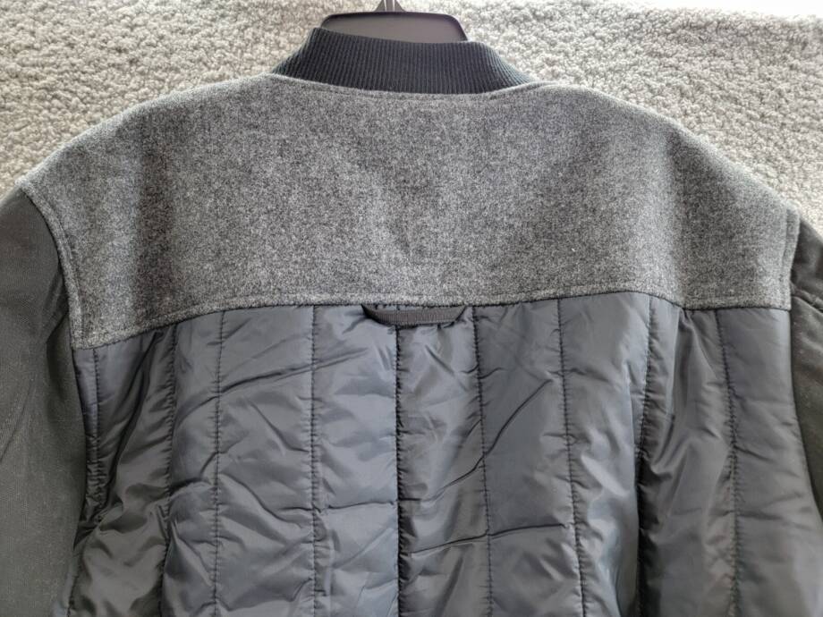 BASS OUTDOOR Hero Mixed Media Zip-Front Bomber Jacket Men's M Black Beauty L/S