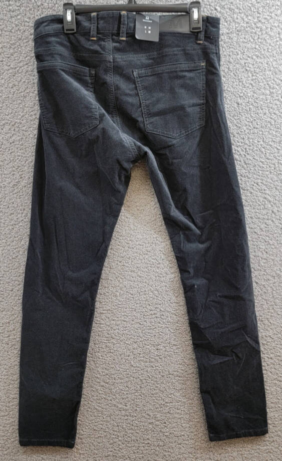 Matinique MApete Regular-Fit Corduroy Jeans Men's 32 Black Oyster Zip & Button