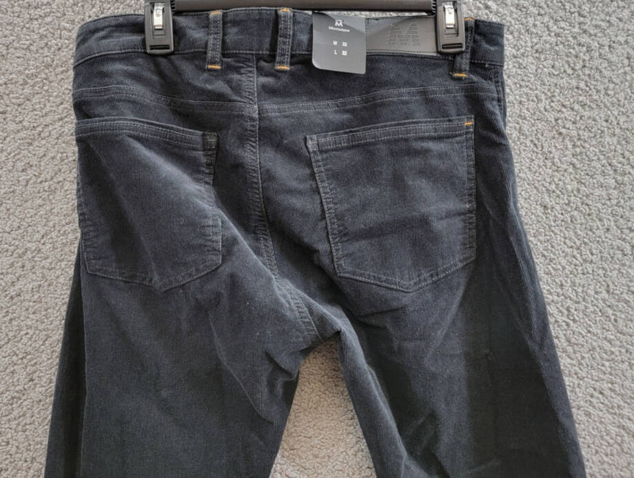 Matinique MApete Regular-Fit Corduroy Jeans Men's 32 Black Oyster Zip & Button