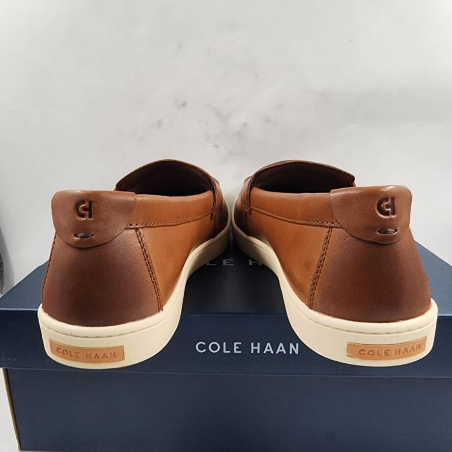 Cole Haan Pinch Weekender Penny Loafers Men's 11M British Tan Round Toe Slip On