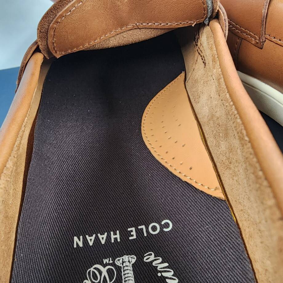 Cole Haan Pinch Weekender Penny Loafers Men's 11M British Tan Round Toe Slip On