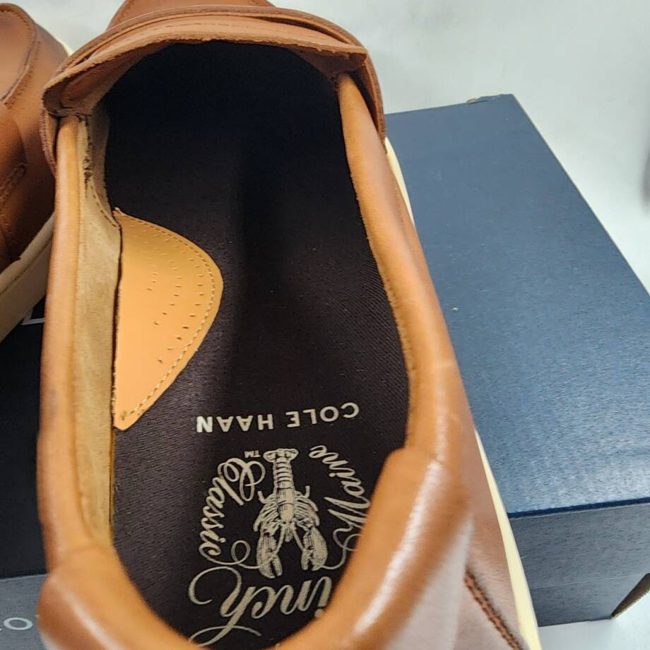 Cole Haan Pinch Weekender Penny Loafers Men's 11M British Tan Round Toe Slip On