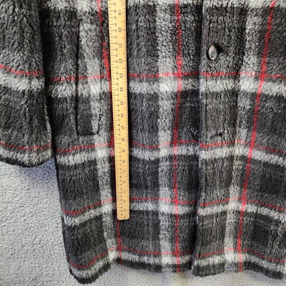 HUGO Merlon Single Breasted Wool Blend Coat Men's XL Multicolor Notch Lapel L/S