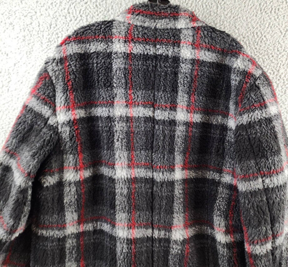 HUGO Merlon Single Breasted Wool Blend Coat Men's XL Multicolor Notch Lapel L/S