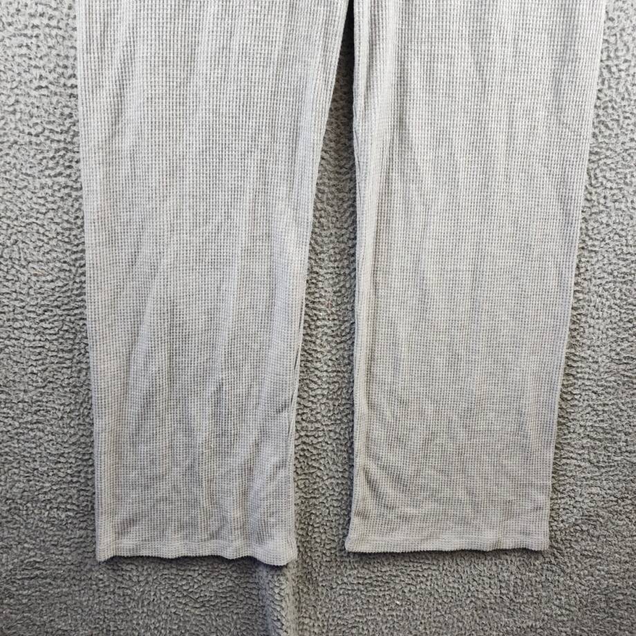 PJ Salvage Cute As A Button Pants Women's XL Gray Heather Waffle Knit Pull On