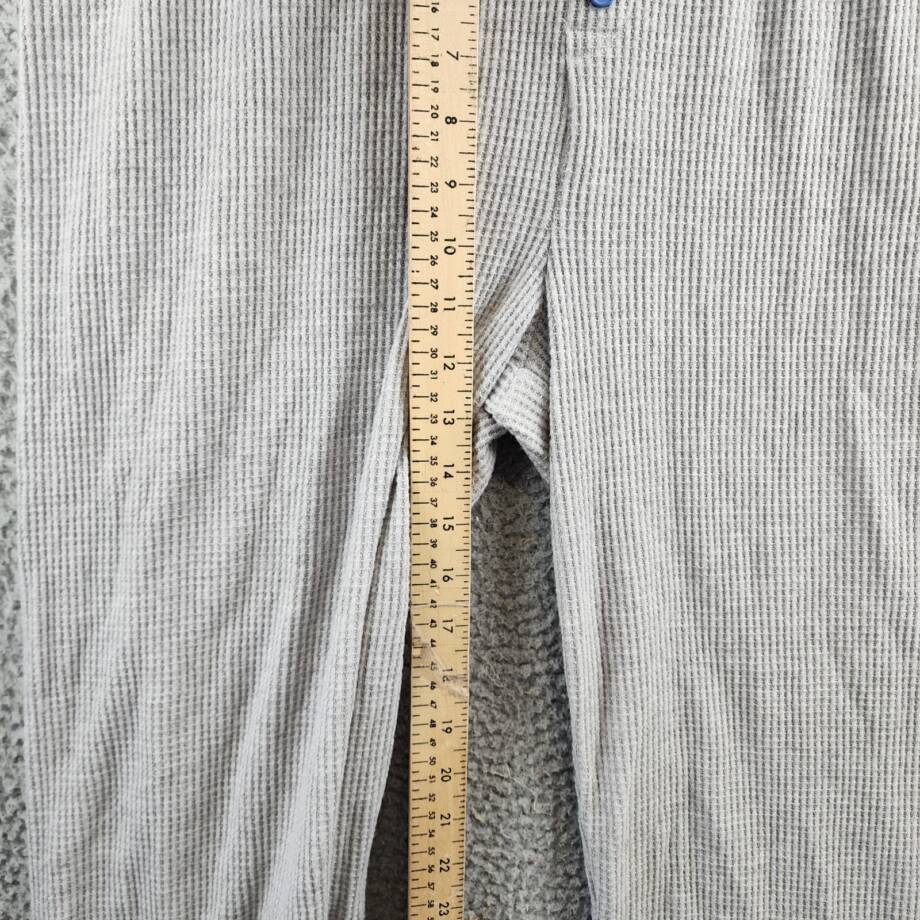 PJ Salvage Cute As A Button Pants Women's XL Gray Heather Waffle Knit Pull On