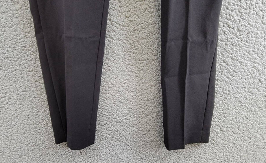 Calvin Klein X-Fit Cropped Slim Leg Pants Women's 0 Black Solid Elastic Waist