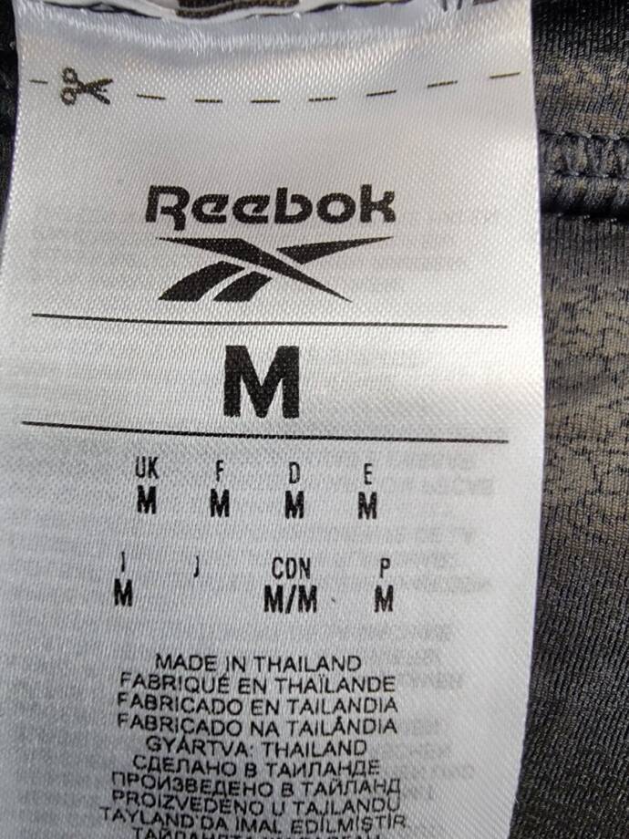 Reebok Lux Faux Leather High Rise Leggings Women's M Black Elastic Waist Pull On