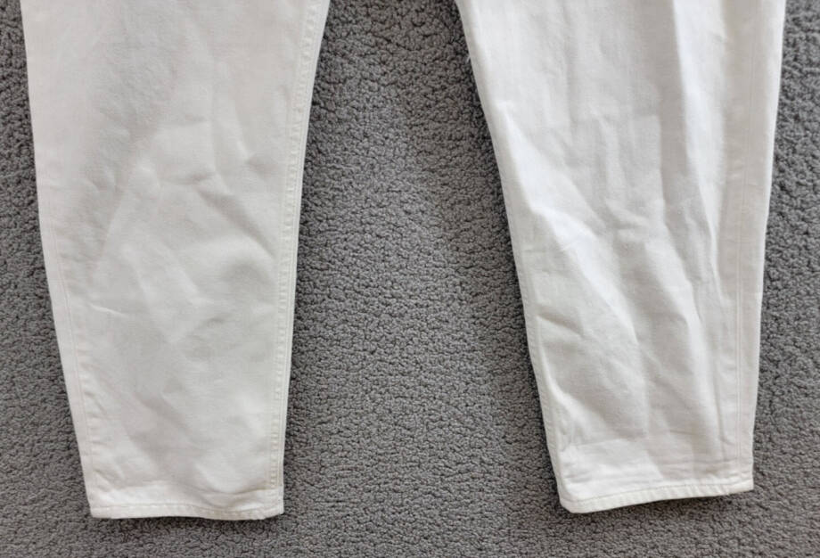 Lauren Ralph Lauren Relaxed Tapered Ankle Jeans Women's 16 White Wash Zip Fly~