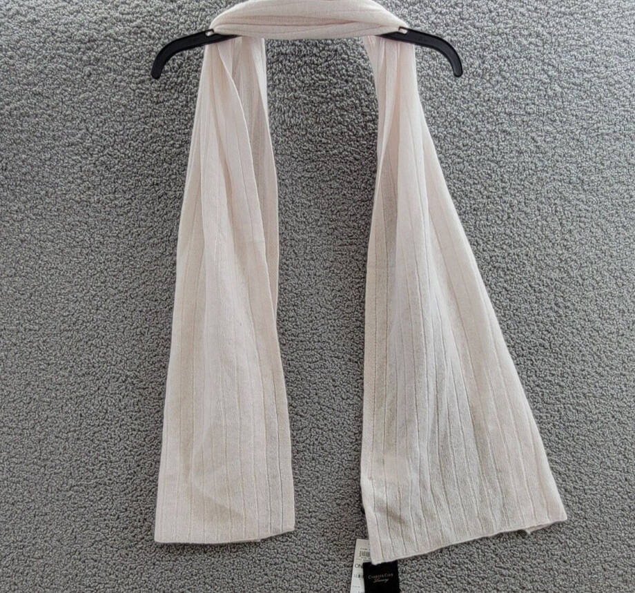 Charter Club Cashmere Ribbed 100% Cashmere Scarf Women's One Size Delicacy