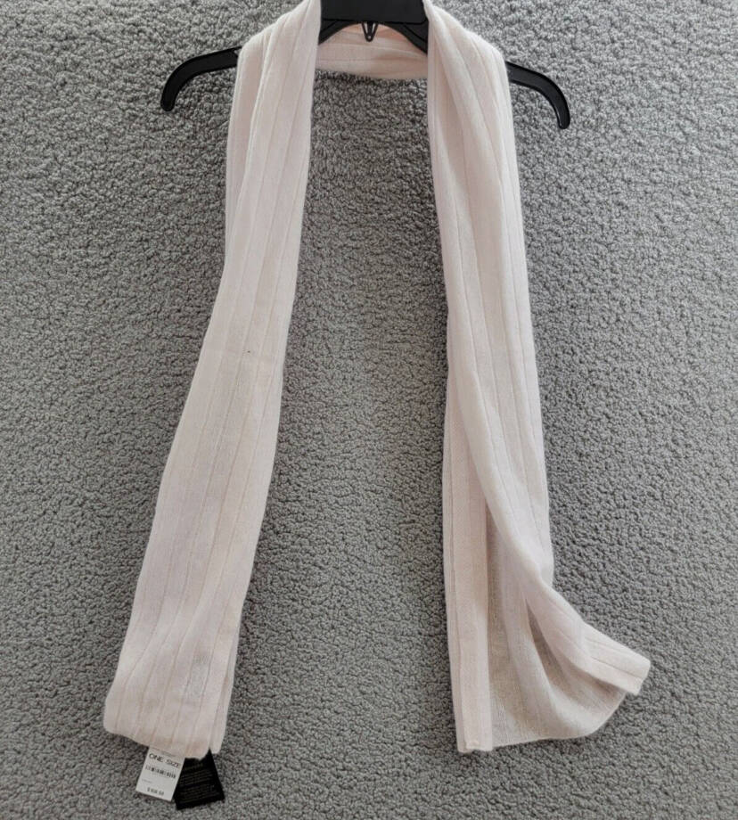 Charter Club Cashmere Ribbed 100% Cashmere Scarf Women's One Size Delicacy