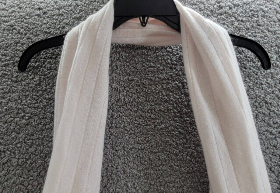 Charter Club Cashmere Ribbed 100% Cashmere Scarf Women's One Size Delicacy