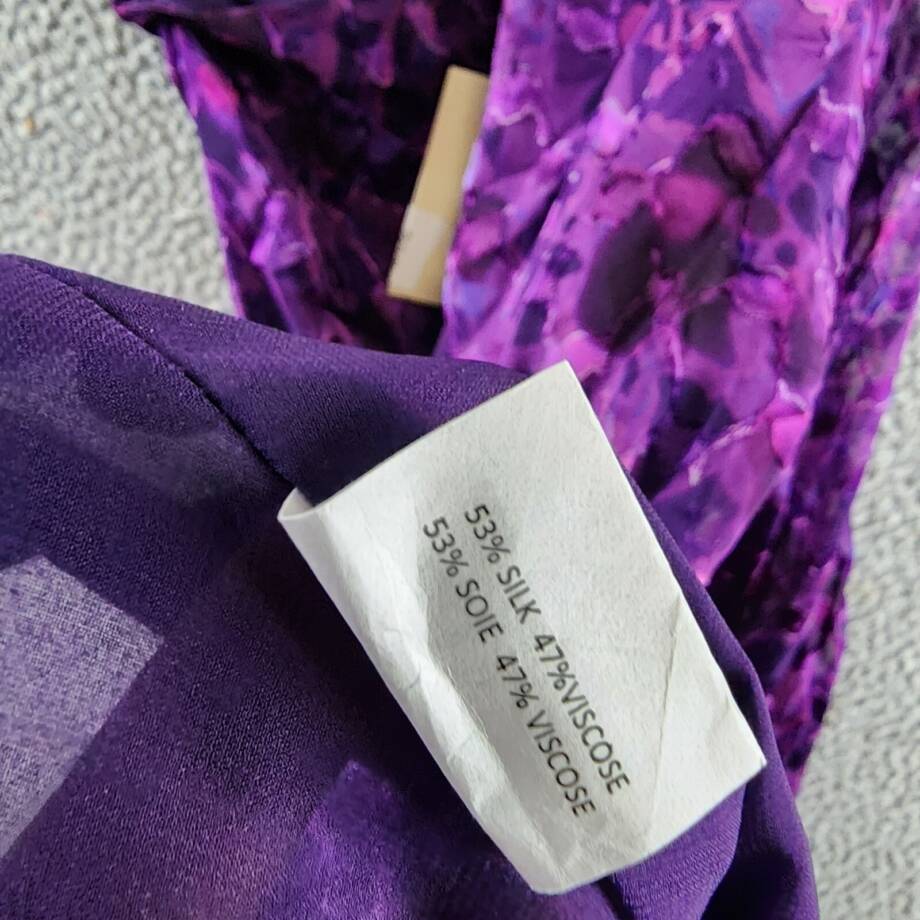 Ramy Brook Michelle Silk Blend Asymmetric Tie-Waist Minidress Women's 00 Purple