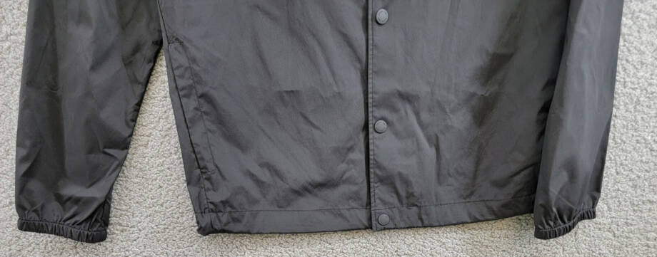 Michael Kors Snap-Front Nylon Shirt Jacket Men's XS Black Pockets Long Sleeve
