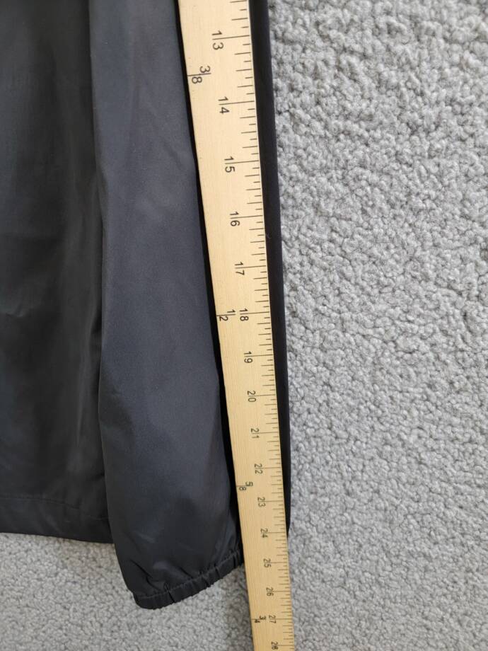 Michael Kors Snap-Front Nylon Shirt Jacket Men's XS Black Pockets Long Sleeve