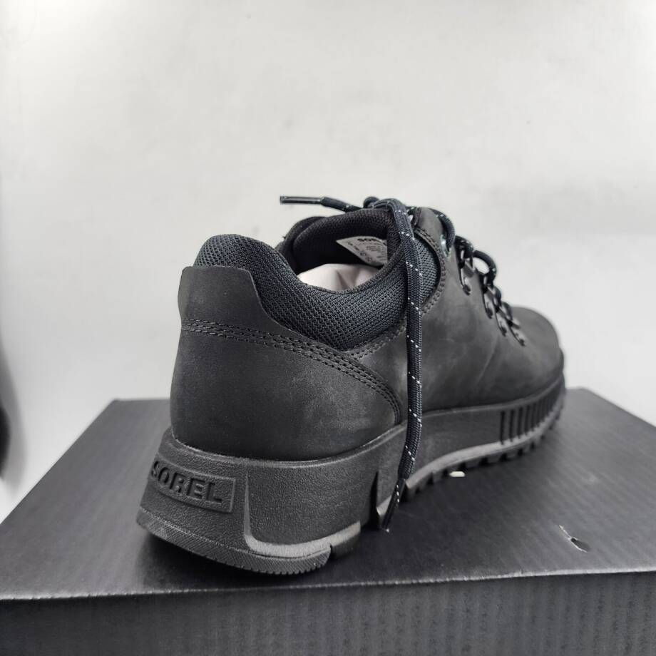 Sorel Mac Hill Lite Hiker Low Waterproof Lace-Up Sneakers Mens 9 Black Round Top