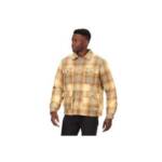 Marmot Ridgefield Plaid Fleece-Lined Flannel Shirt Jacket Men's L Light Oak L/S