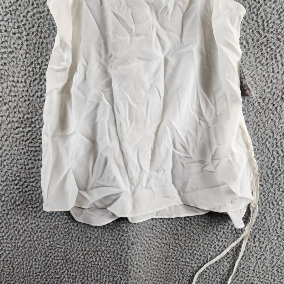 Equipment Femme Willow Silk Top Women's XS Nature White Adjustable Strap