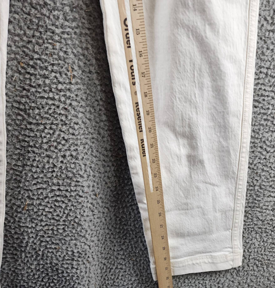 Rebecca Minkoff Cargo Pants Women's 27 Alabaster High Rise Zip/Button Closure
